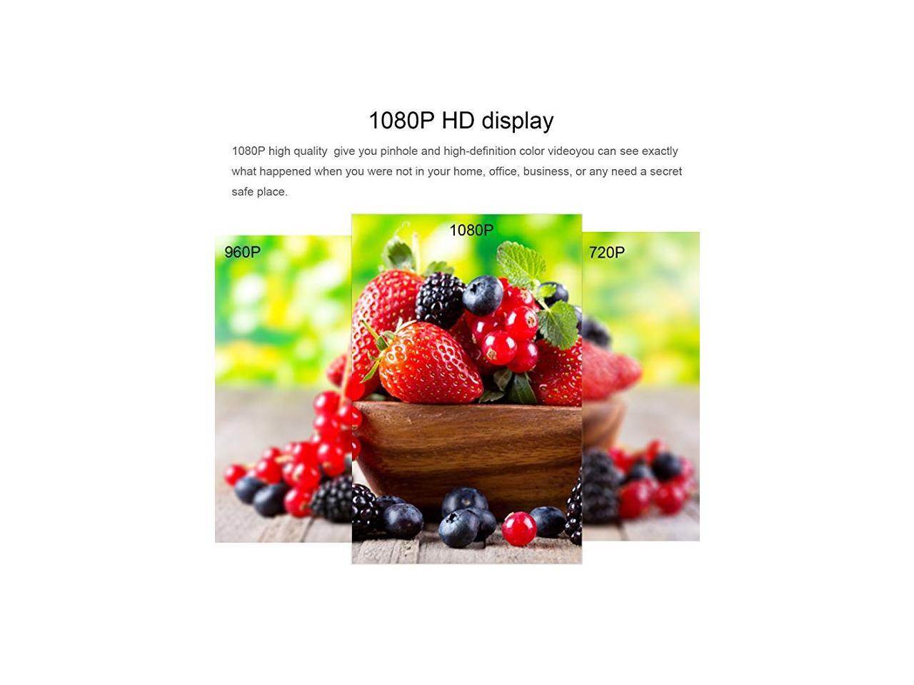 WiFi Hidden Camera Spy Camera Smoke Detector, DareTang HD 1080P Motion Detection Activated Mini Video Recorder Security Cameras for iPhone,Android and PC