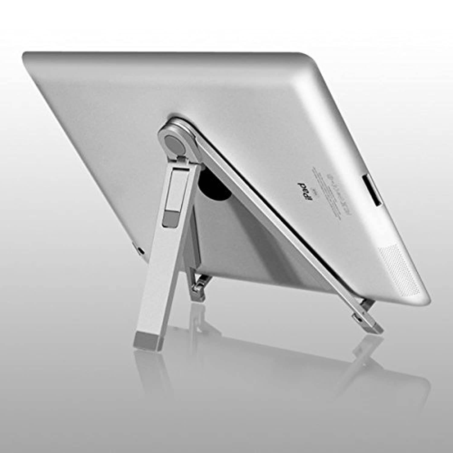 Aluratek Adjustable Tablet & Smartphone Stand, Desktop Holder for iPad, Galaxy, Kindle (ATST01F)