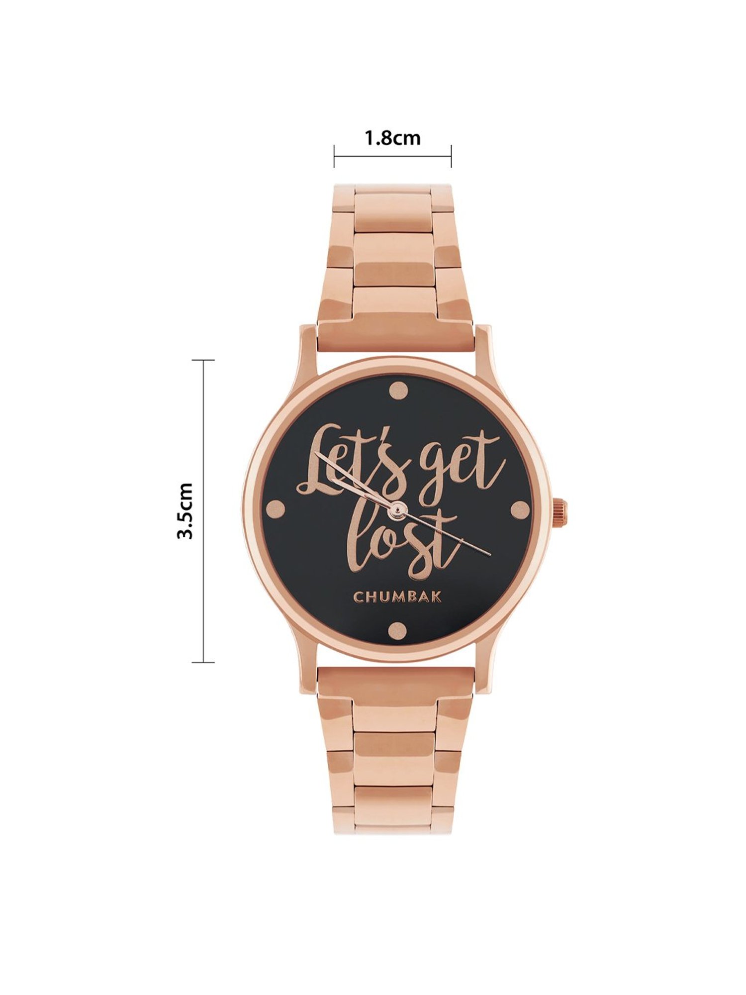Chumbak 8907605117435 Lets Get Lost Analog Watch for Women
