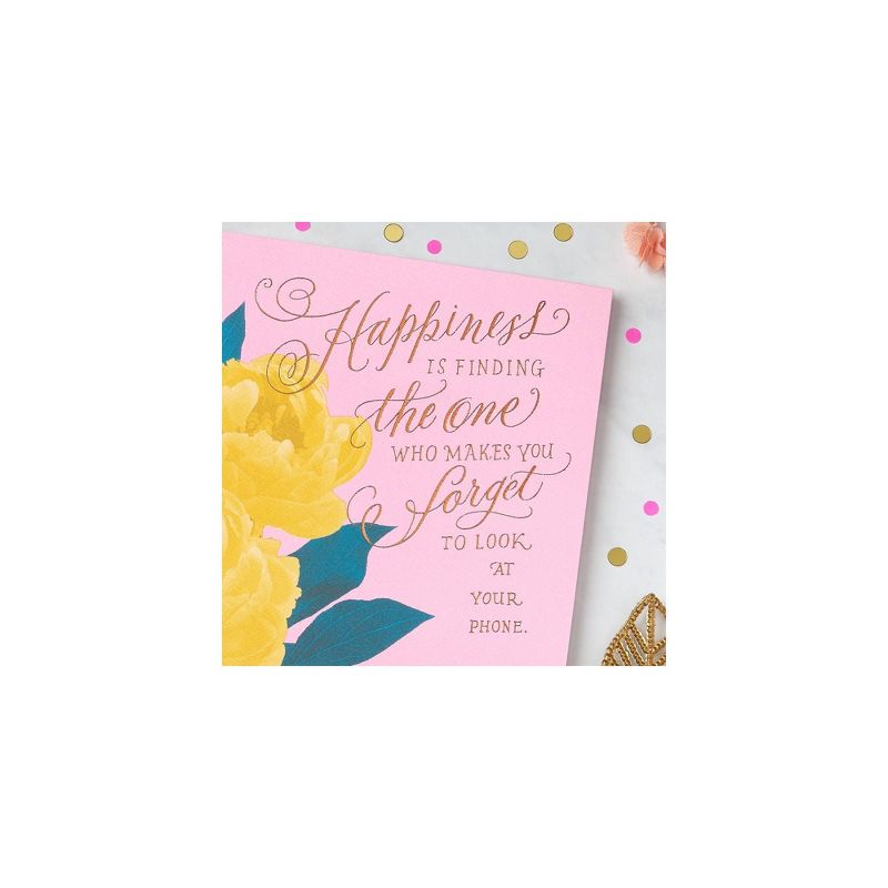 Funny Floral Engagement Greeting Card