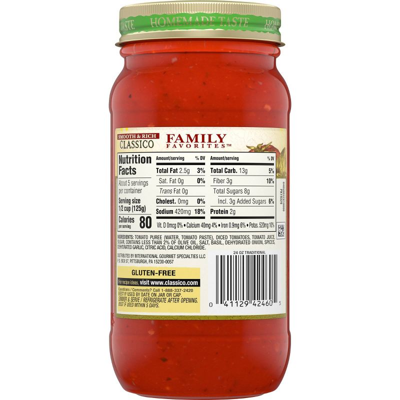 Classico Marinara Pasta Sauce - 24oz