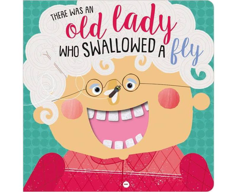 There Was An Old Lady Who Swallowed A Fly - by Rosie Greening (Board Book)