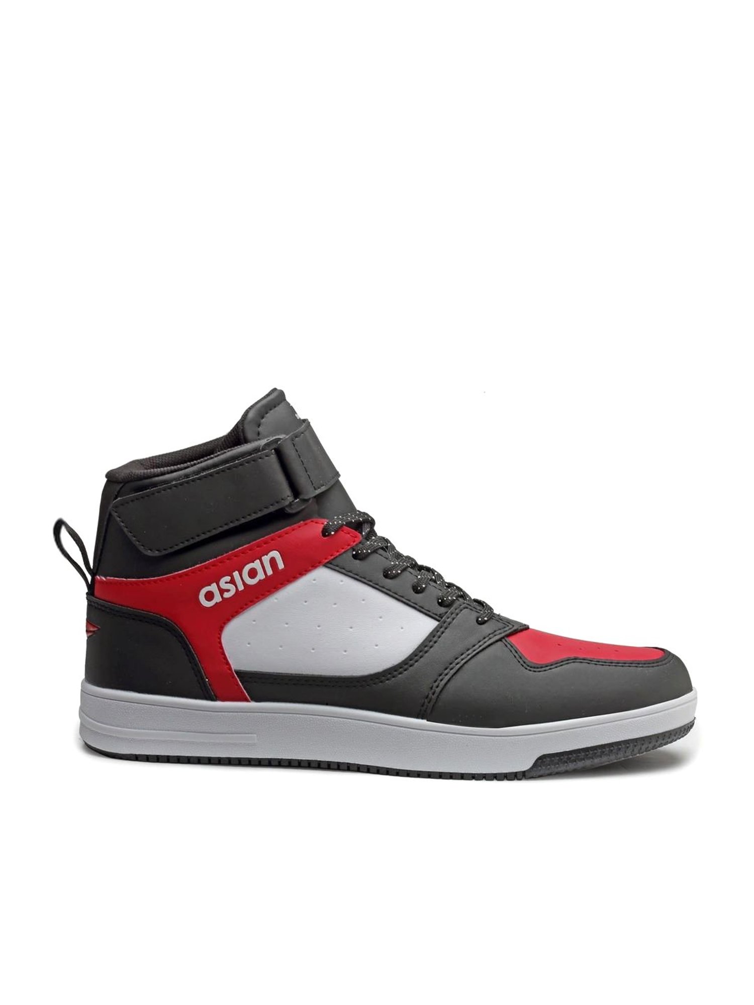 Asian Men's Black Ankle High Sneakers