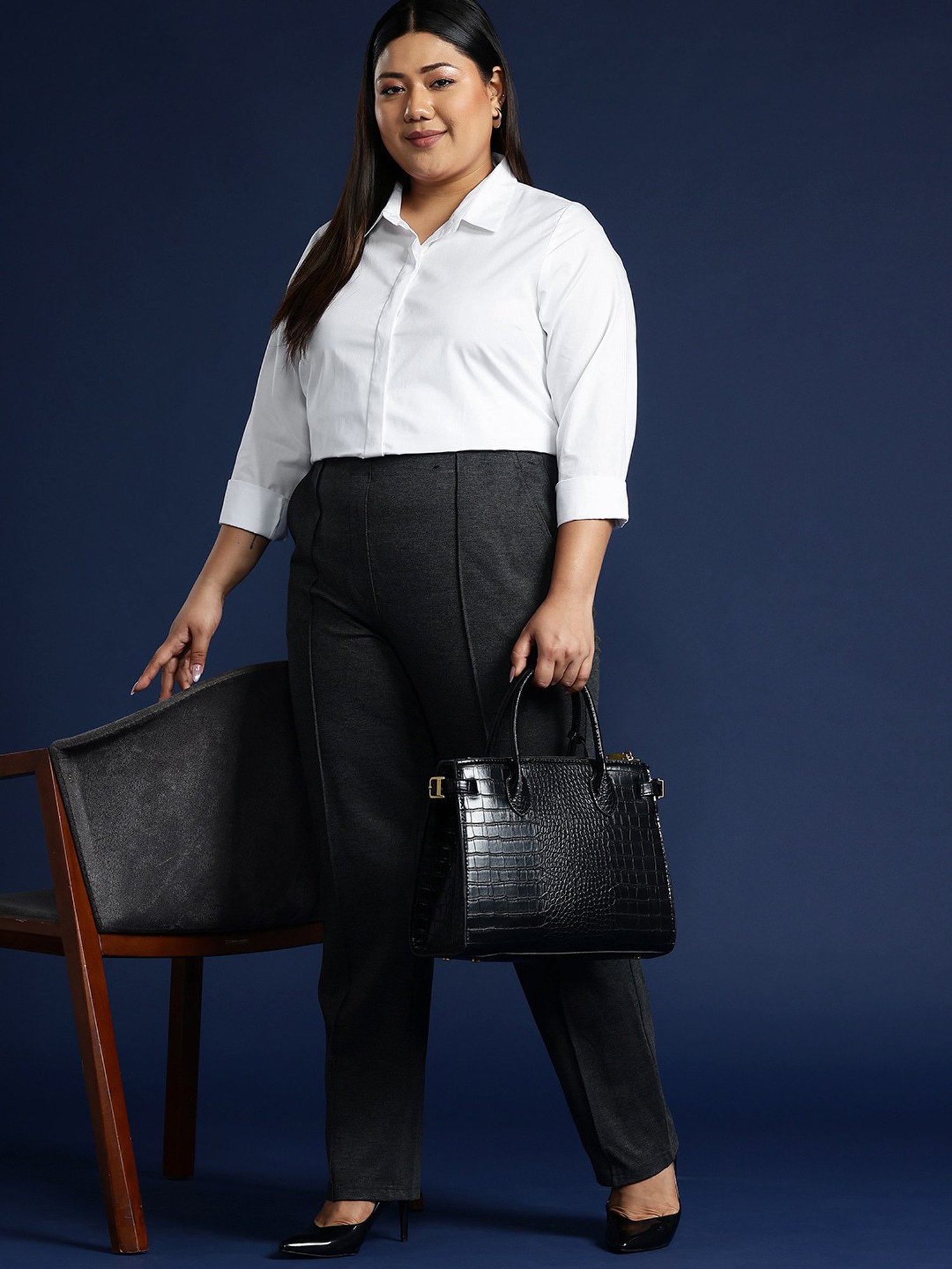 Van Heusen Maroon Plain Formal Shirt