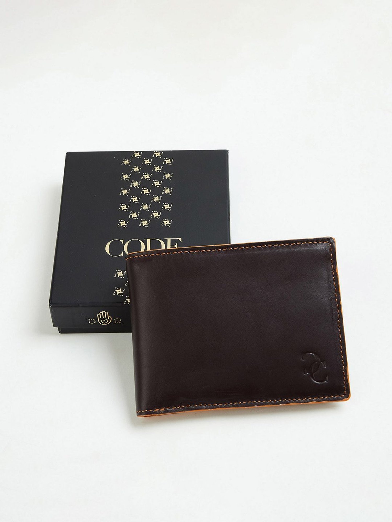 Code by Lifestyle Brown Leather Bi-Fold Wallet for Men