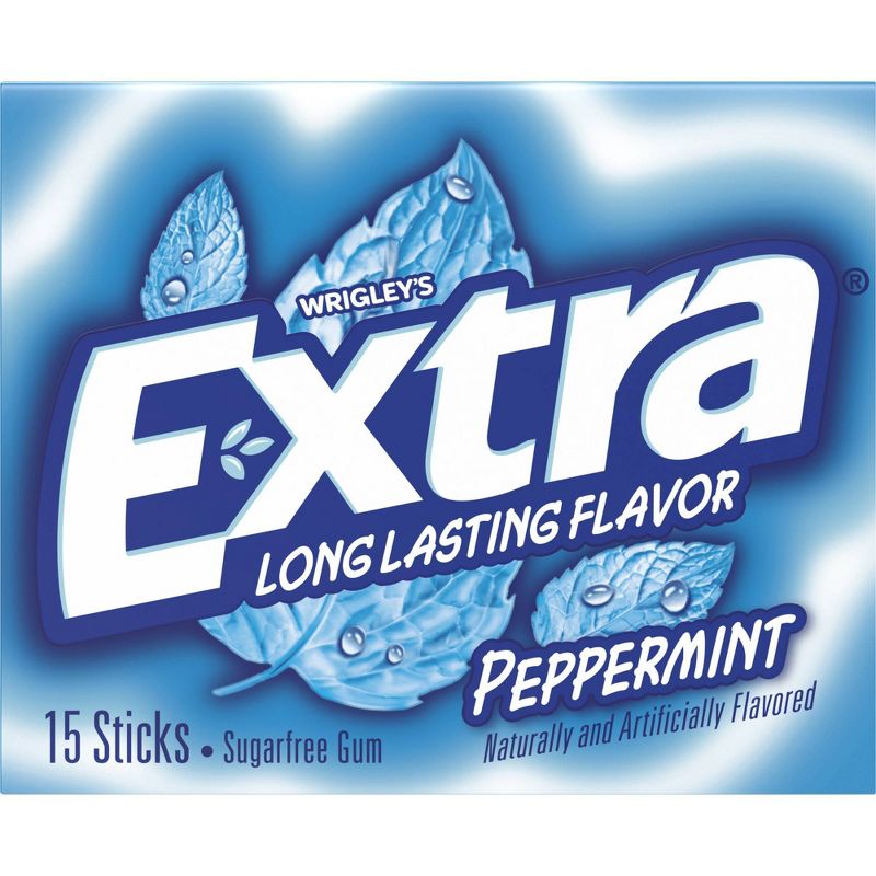 Extra Peppermint Sugar Free Chewing Gum Single Pack - 15 Piece