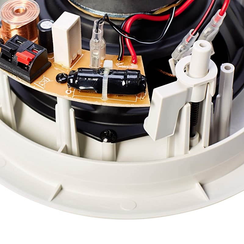 Basics 65 Round InCeiling InWall Mounted Speakers Set of 2