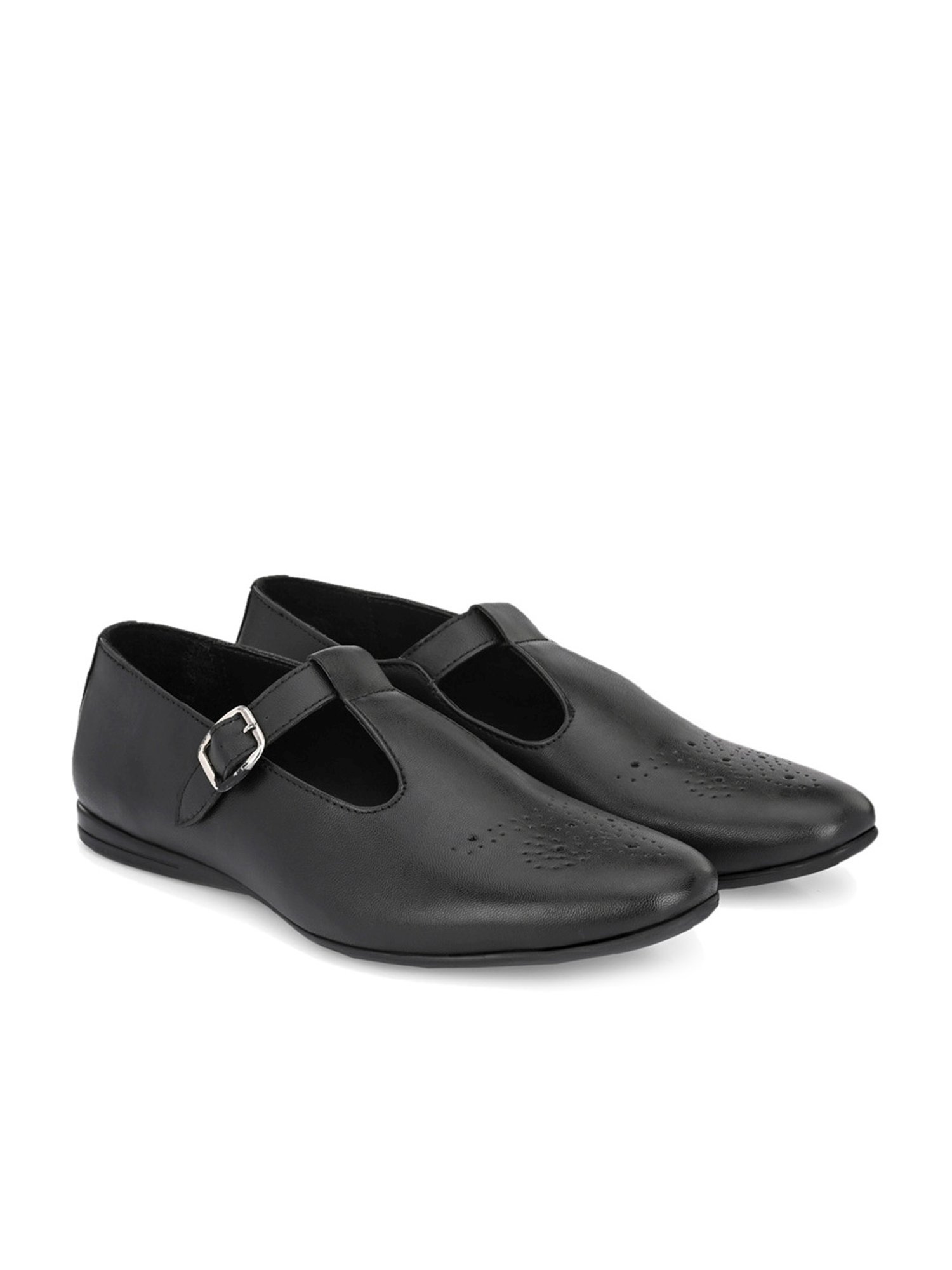 Giorgio Men's Black Monk Shoes