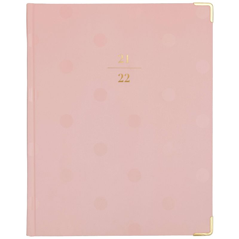 2021-22 Academic Planner 9.875" x 7.875" Casebound Weekly/Monthly Pink Dot - Sugar Paper™