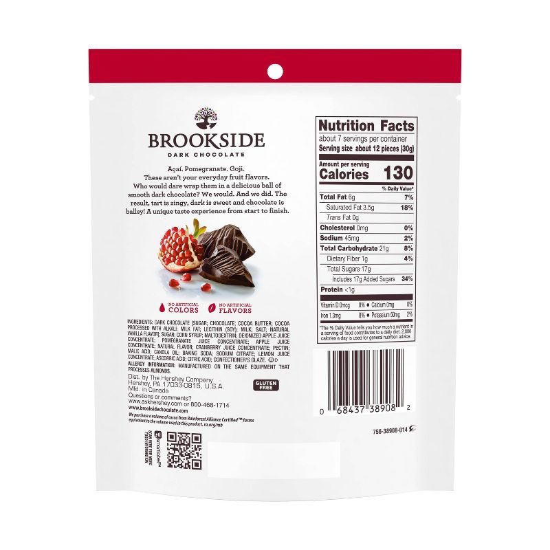 Brookside Pomegranate Dark Chocolate - 7oz