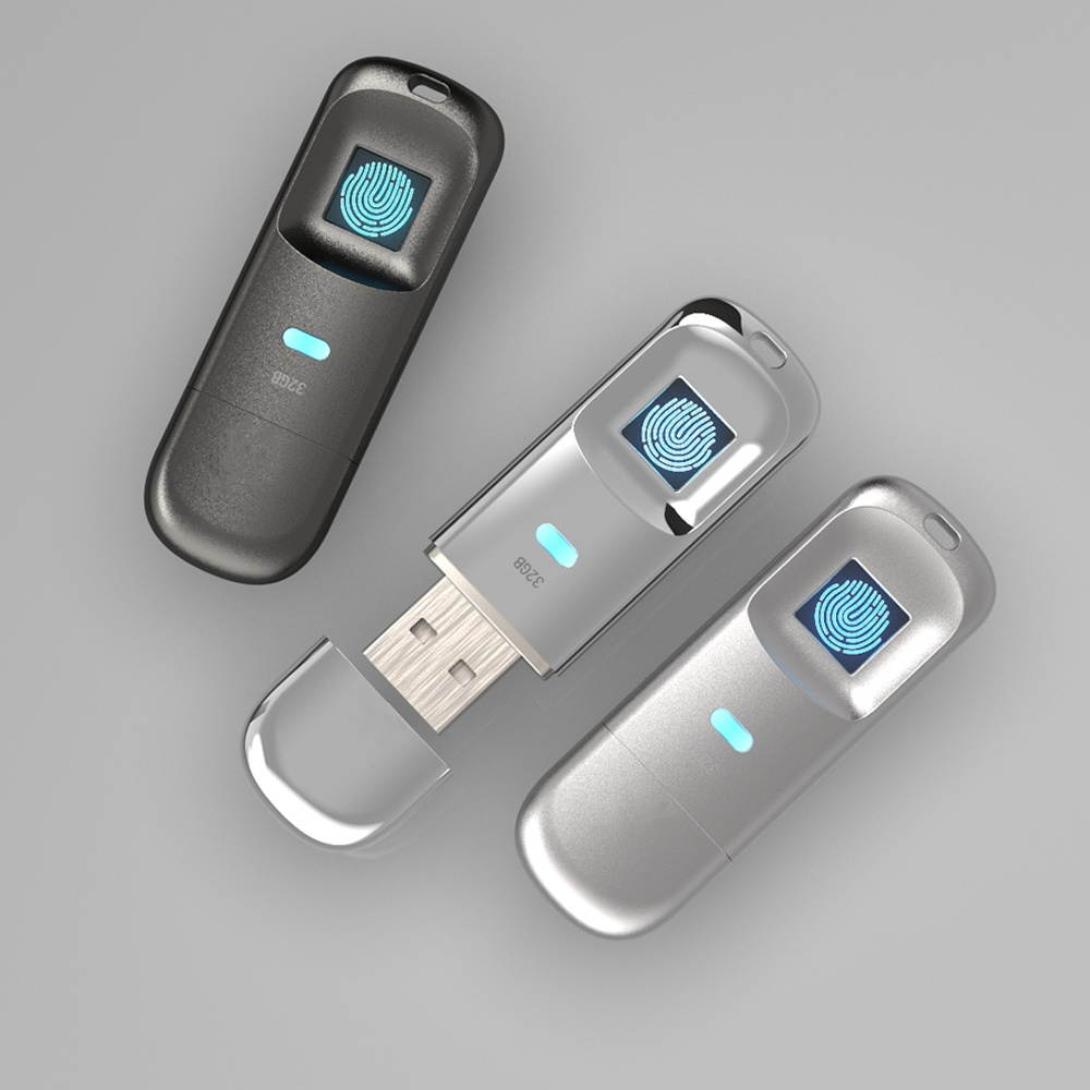 USB2.0 Fingerprint Code Accurate Identificaiotn Privacy Management  U Disk 32G/64G/128G Optional