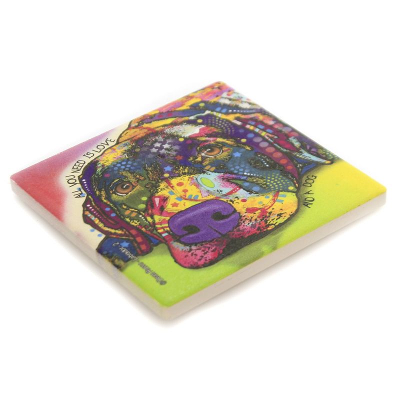 Animal 4.0" Labrador 2 Cork Back Coaster Easel Sjt Enterprises  -  Coasters