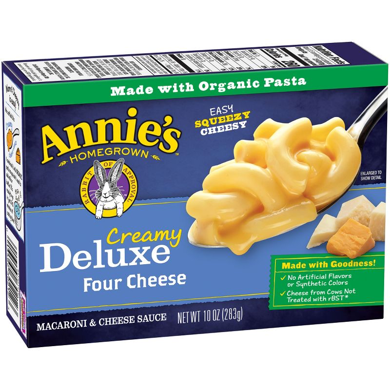 Annie's Homegrown Creamy Deluxe Macaroni Dinner Elbows & Four Cheese Sauce 10oz