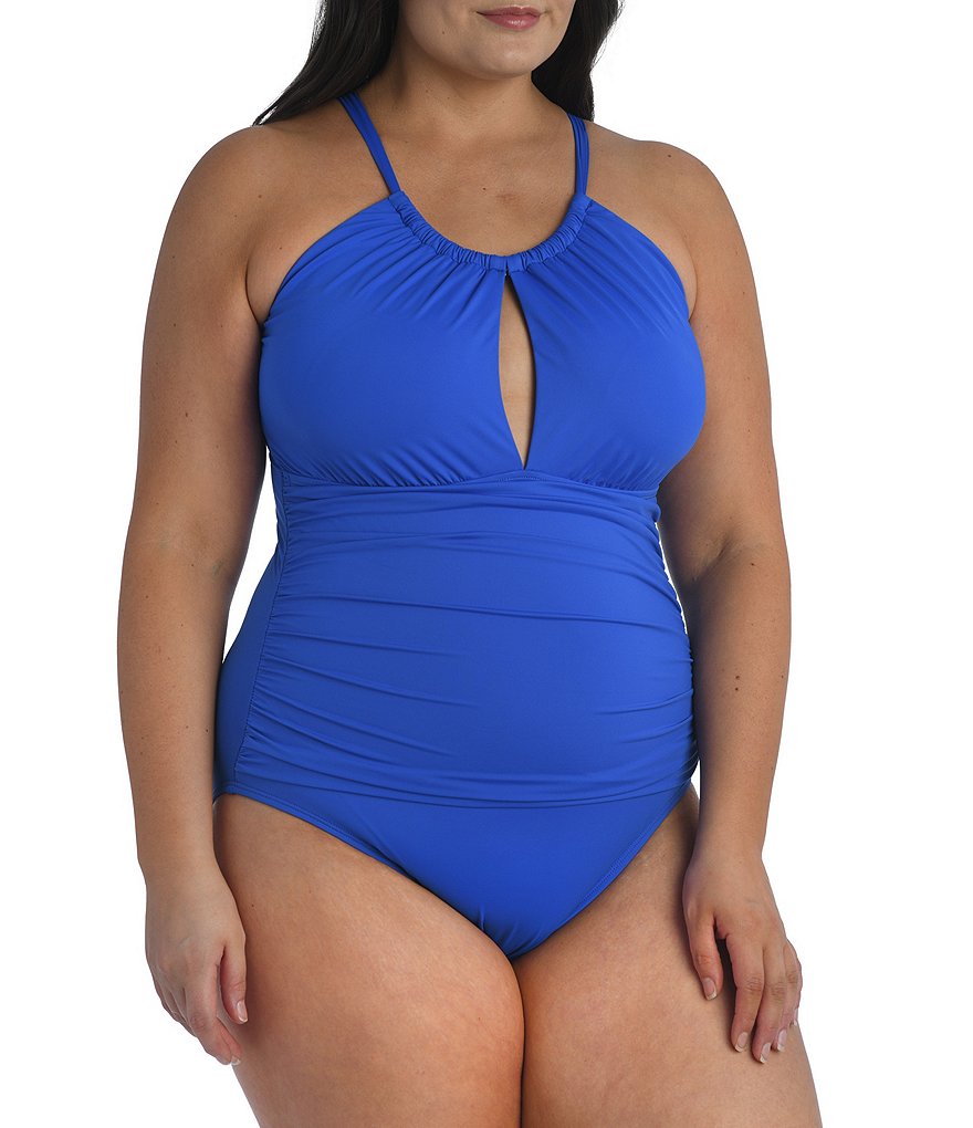 Magicsuit Plus Size Yvonne Control Fit One Piece Swimdress