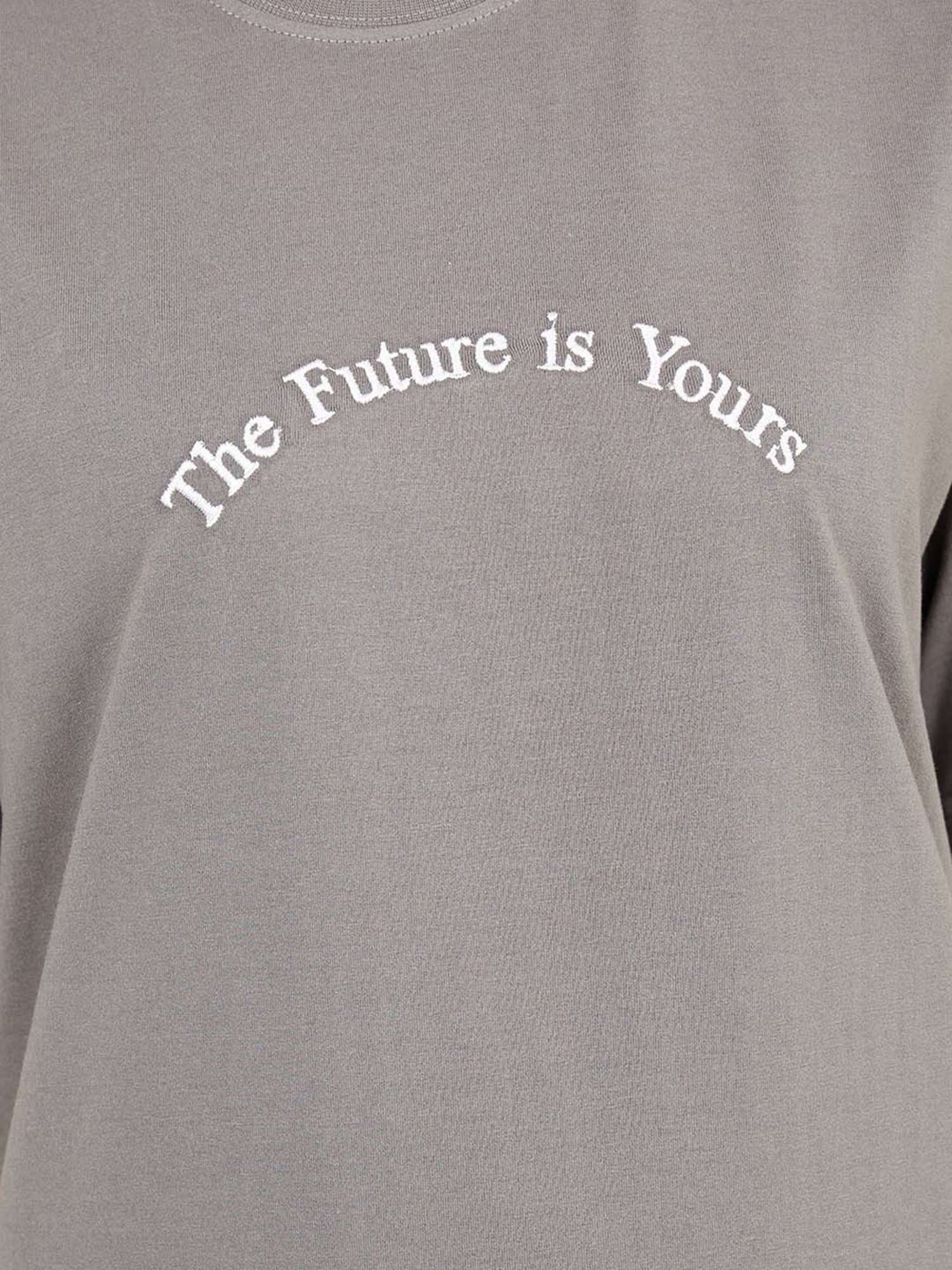 Styli Grey Printed T-Shirt