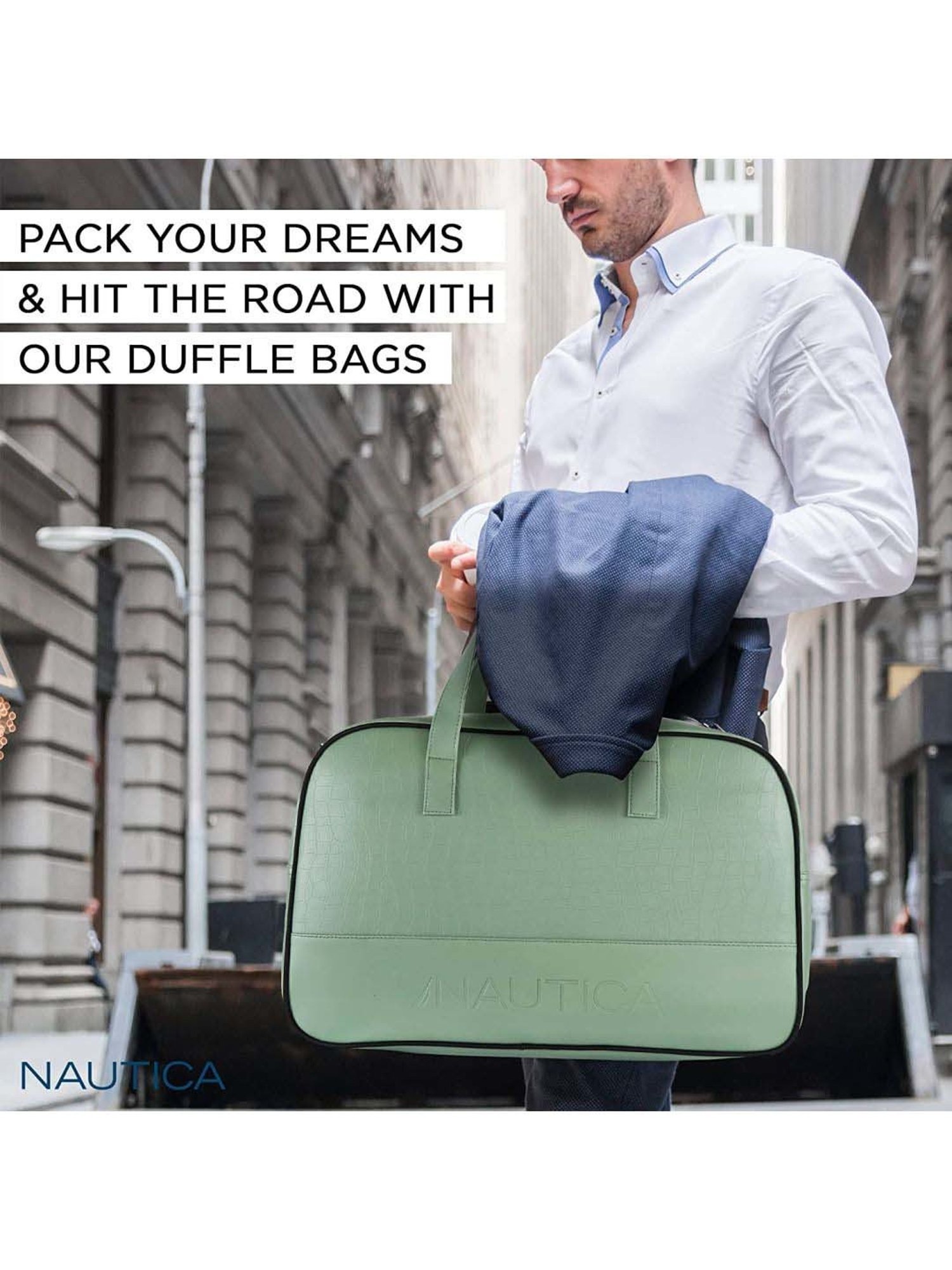 Nautica Green Medium Duffle Bag