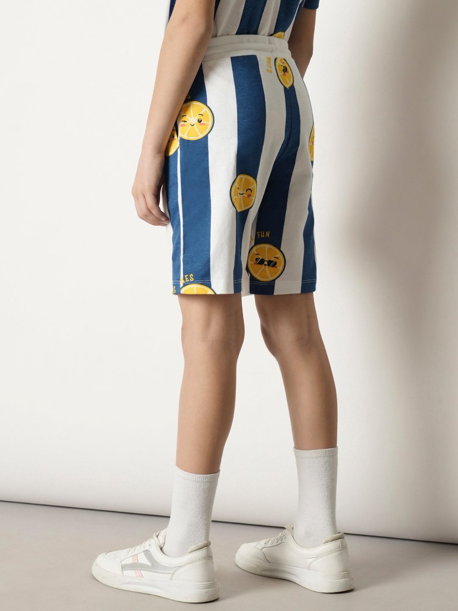 Jack & Jones Junior Blue & White Striped Shorts