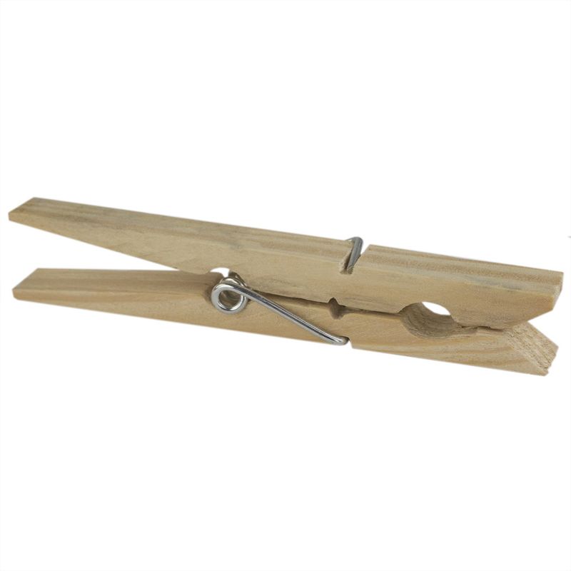 Home Basics  50 Piece Wooden Clothespin
