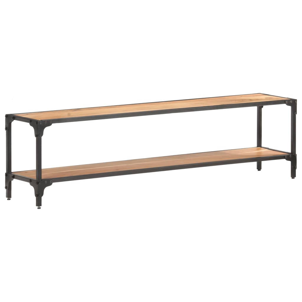 vidaXL Solid Acacia Wood TV Cabinet 59.1" Stand Unit Entertainment Center