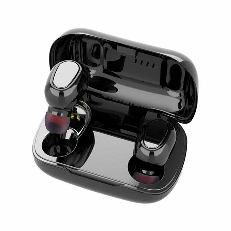 True Wireless Earbuds Bluetooth Headphones Touch Control with Wireless Charging Case IPX5 Waterproof TWS Stereo Earphones in-Ear Built-in Mic Headset Premium Deep Bass for Sport