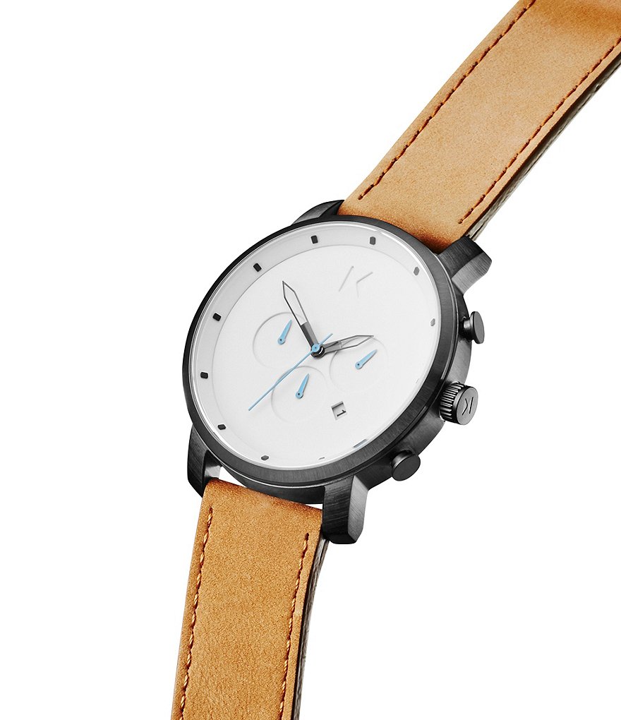 MVMT Chrono Tan Leather Watch