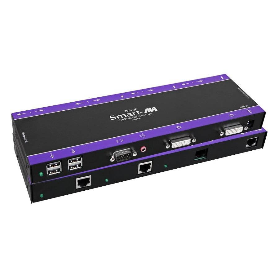 Smartavi DVX-2P-TXS 2x DVI-D USB/Audio/RS-232 CAT6 STP Extender/TX (275ft)