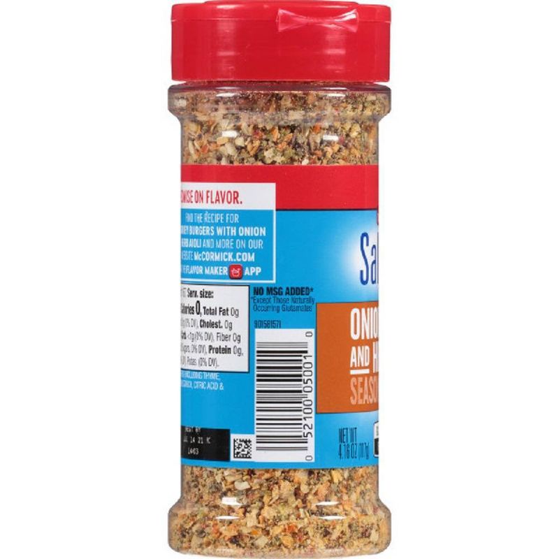 McCormick Salt & Gluten Free Onion & Herb Seasoning - 4.16oz