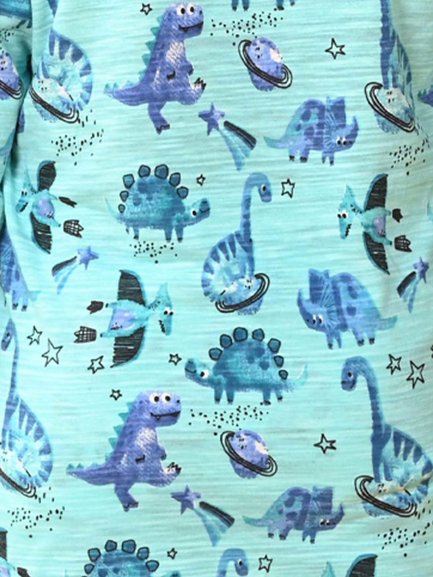 Anthrilo Kids Aqua Cotton Printed Full Sleeves T-Shirt & Trouser