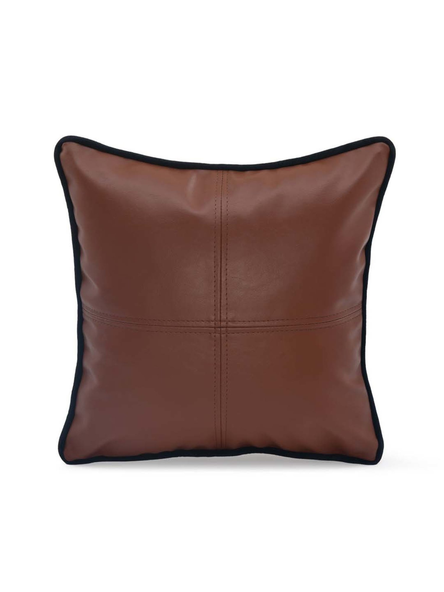 Swayam Red & White Cotton 60 cm x 60 cm Cushion Covers - Set of 5