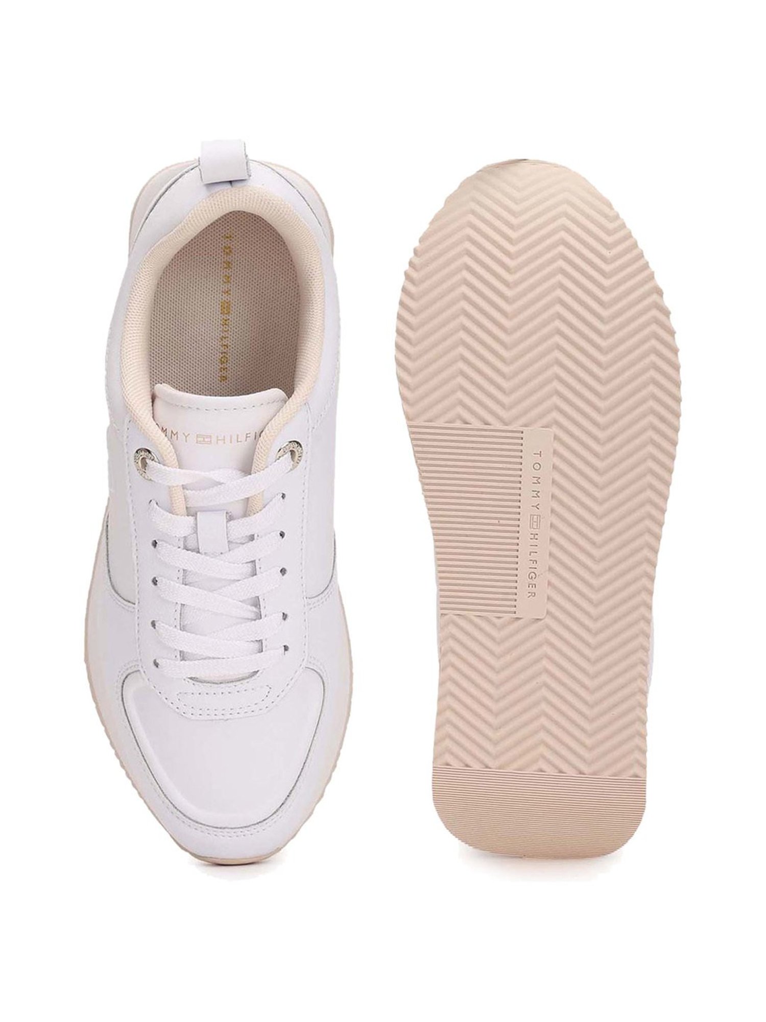 Tommy Hilfiger Women's White Casual Sneakers