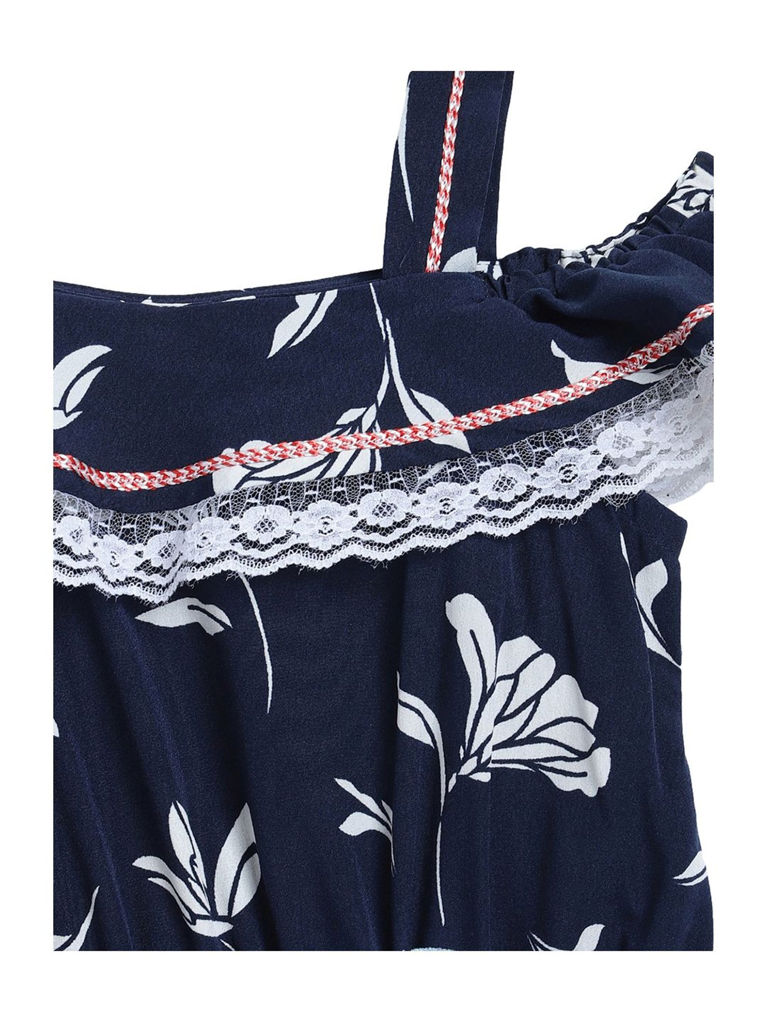 Butterfly Blush Kids Navy Printed Dress