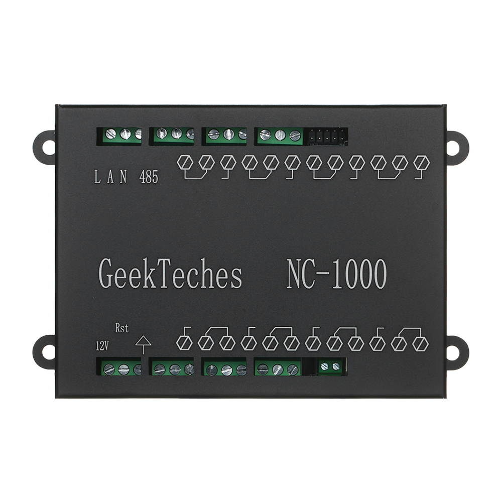 NC-1000 Smart Home Automation Controller Hub RJ45 Network Relay Control Board 8 Channel WiFi Remote Controller with Metal Shell for Intelligent House System
