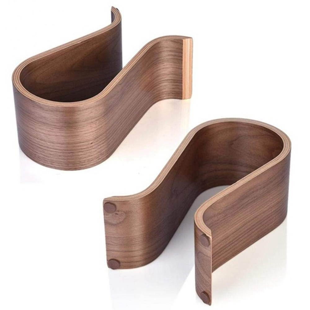 Wooden Headphone Stand U Shape Headphone Holder Classic Walnut Finish Headset Stand Hanger for Home Office Studio Bedroom