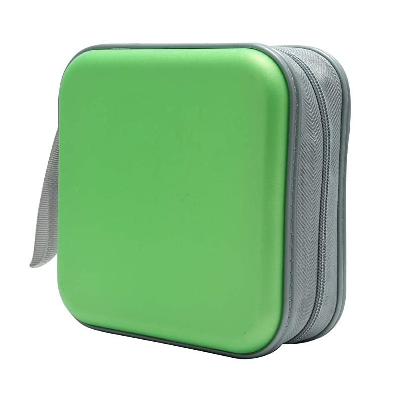 CD Case 40 Capacity CD DVD Heavy Duty Wallet Storage Organizer Holder VCD Binder Bag Album Booklet AGreen