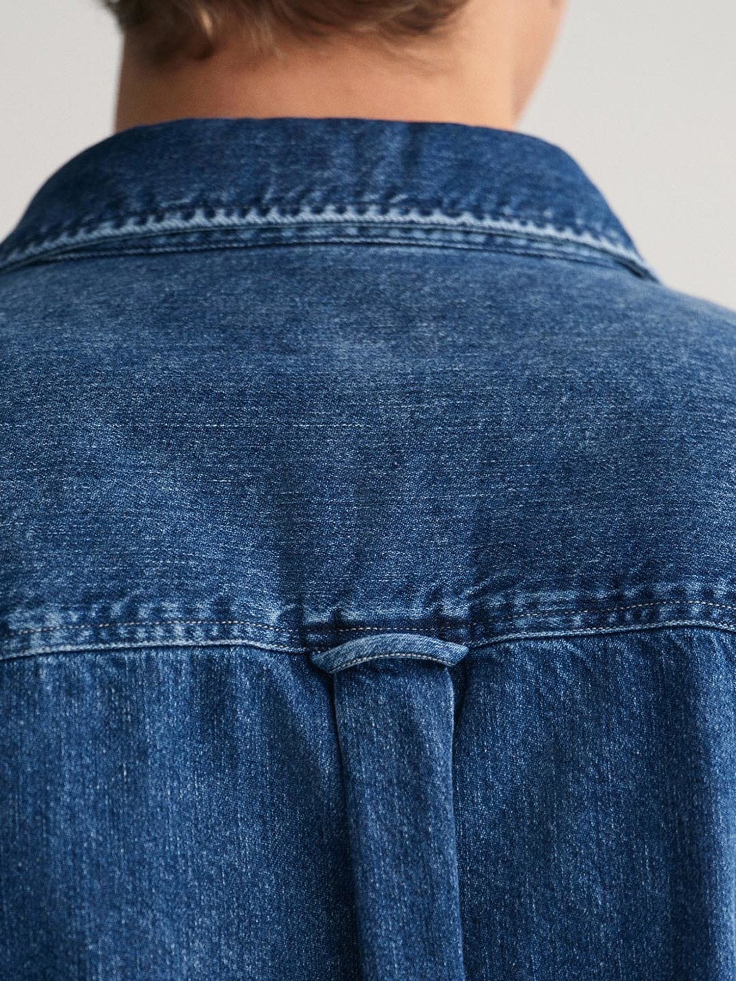 GANT Blue Cotton Comfort Fit Denim Shirt