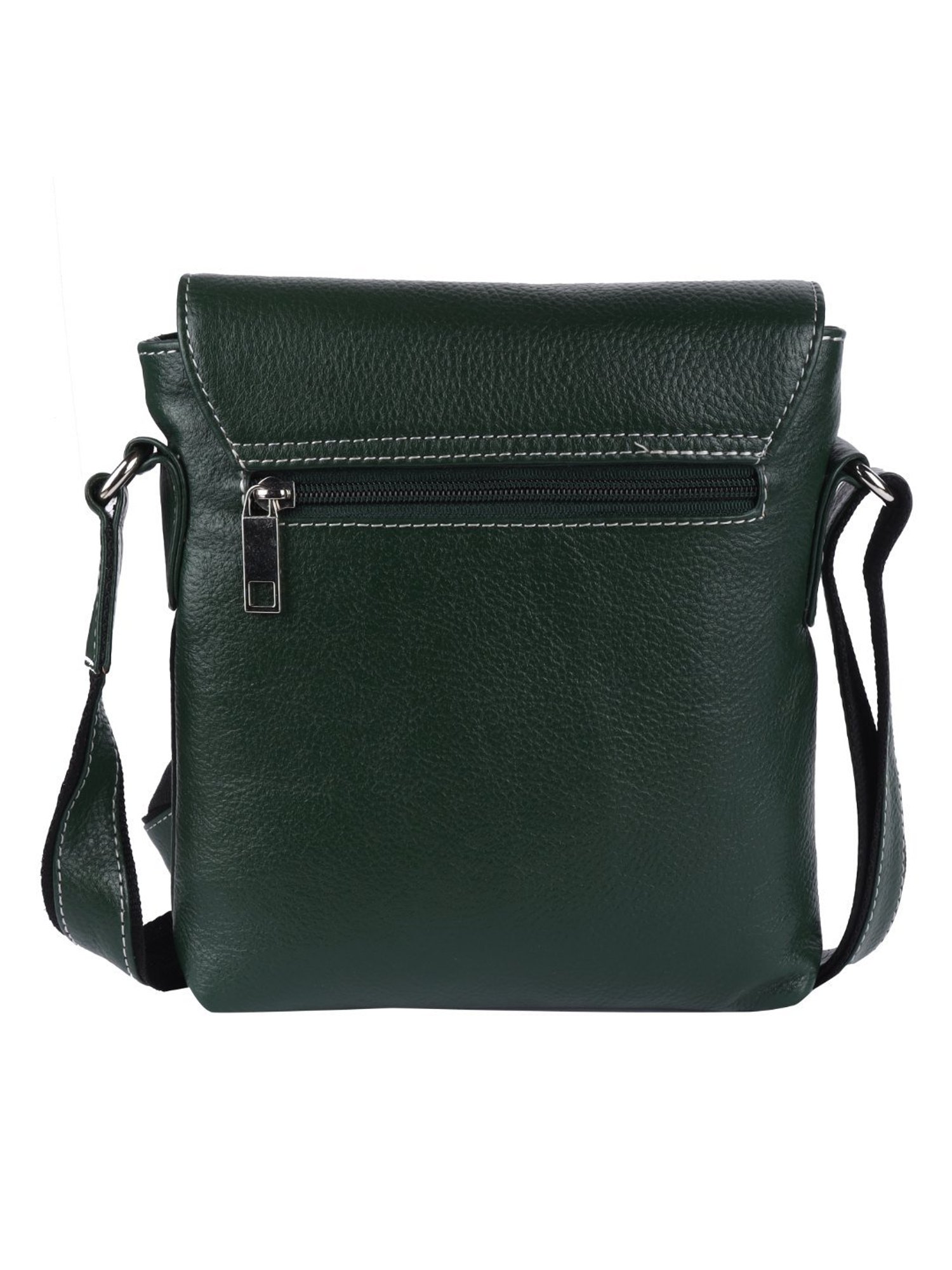 HiLEDER Pure Genuine Leather Messenger Shoulder Sling Cross Body Office Bag for Men and Women,Green