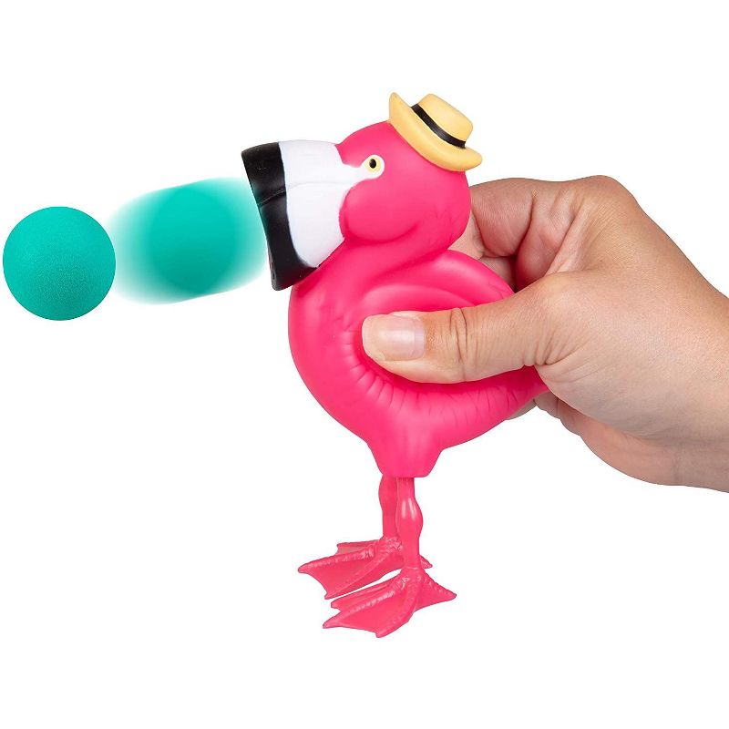 Hog Wild Flamingo Popper Toy, Shoots Foam Balls!