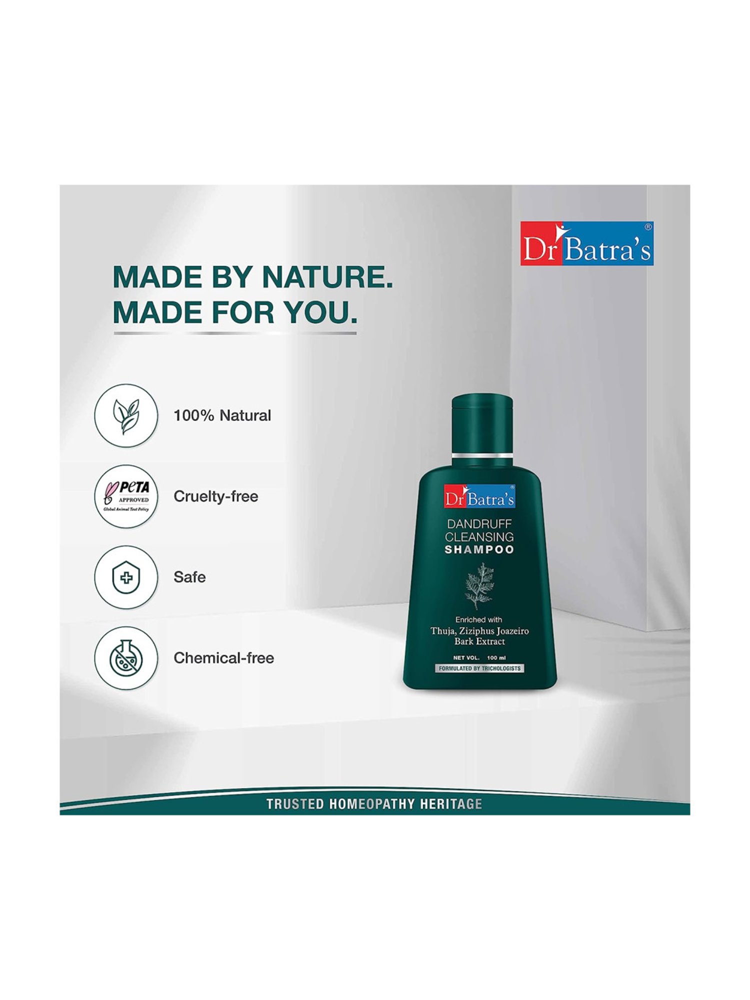 Dr. Batra's Dandruff Cleansing Shampoo - Pack of 4