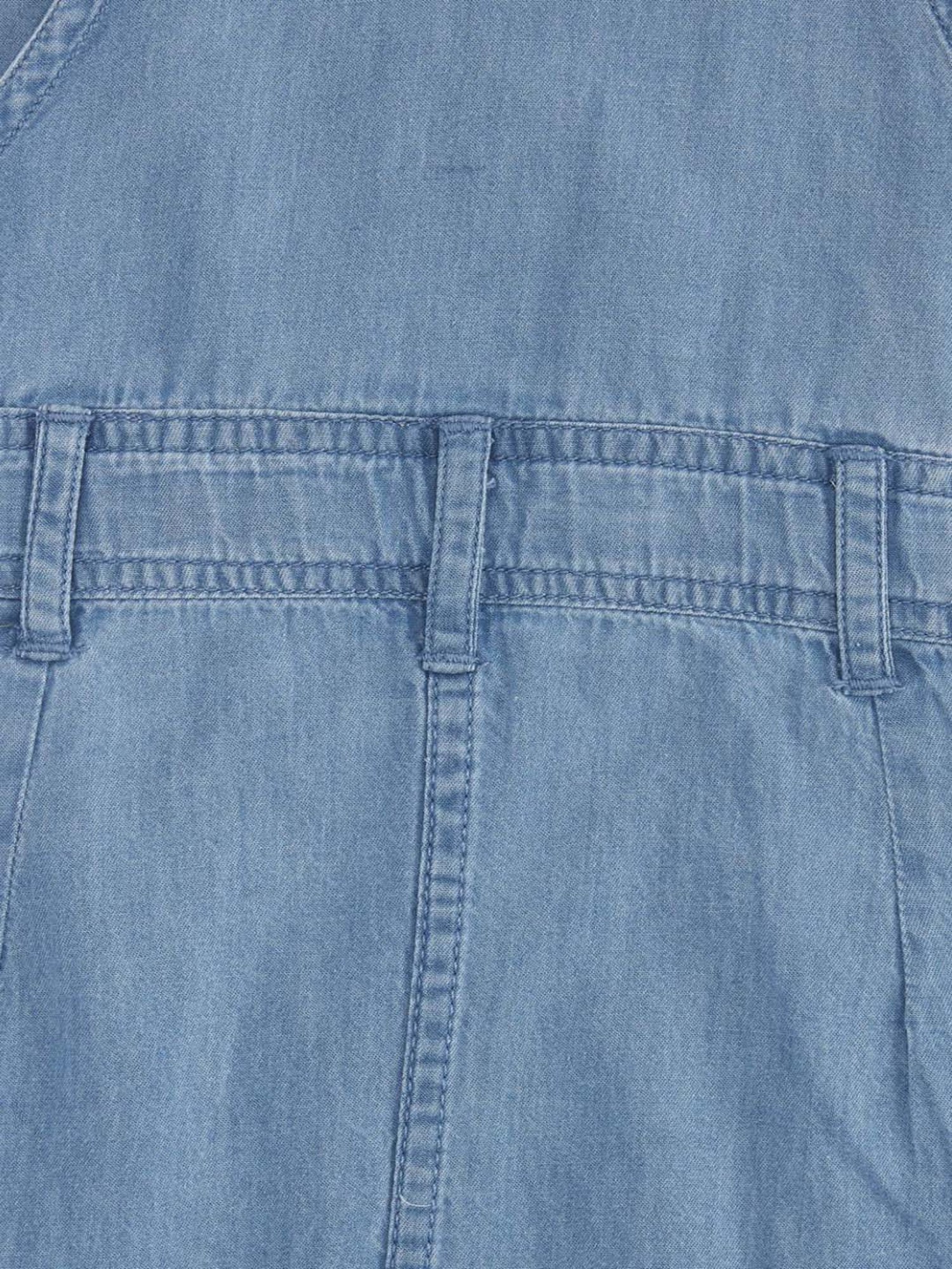 Pantaloons Junior Kids Blue Cotton Regular Fit Pinafore Dress