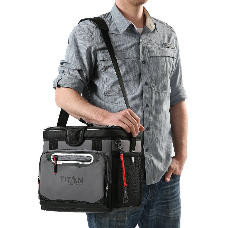 California Innovations Titan Deep Freeze 16qt Zipperless HardBody Cooler - Gray