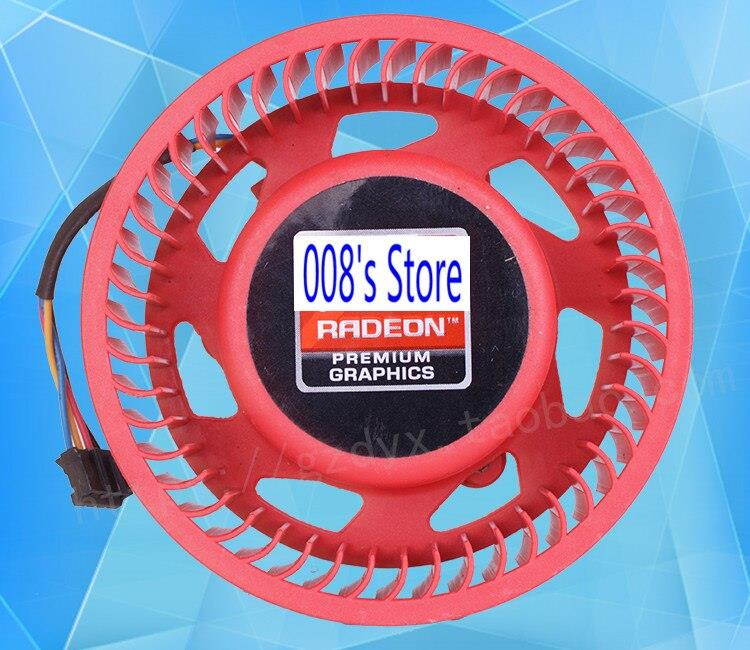 New GPU Cooler Fan For ATI HD4870 HD4890 HD5850 HD5870 HD5970 HD5770 BASA0725R2U DC 12V 1.2A P001 Graphics Card Cooling