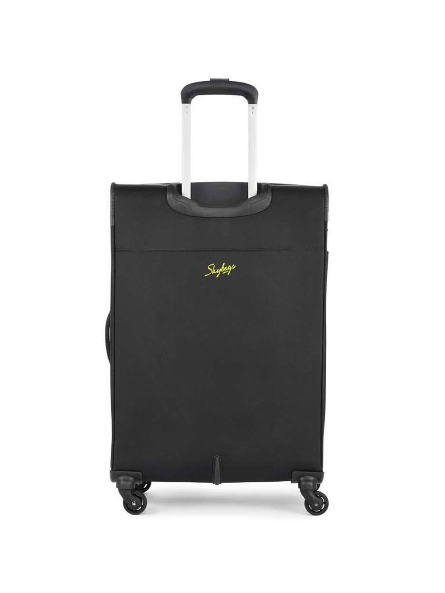 Skybags Quartz Black Solid Soft Medium Trolley Bag - 46 cm