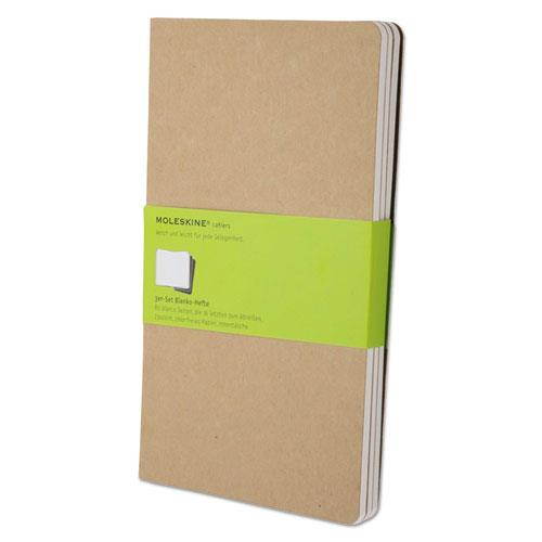 Cahier Journal, Plain, 8 1/4 x 5, Kraft Brown Cover, 80 Sheets HBGQP418