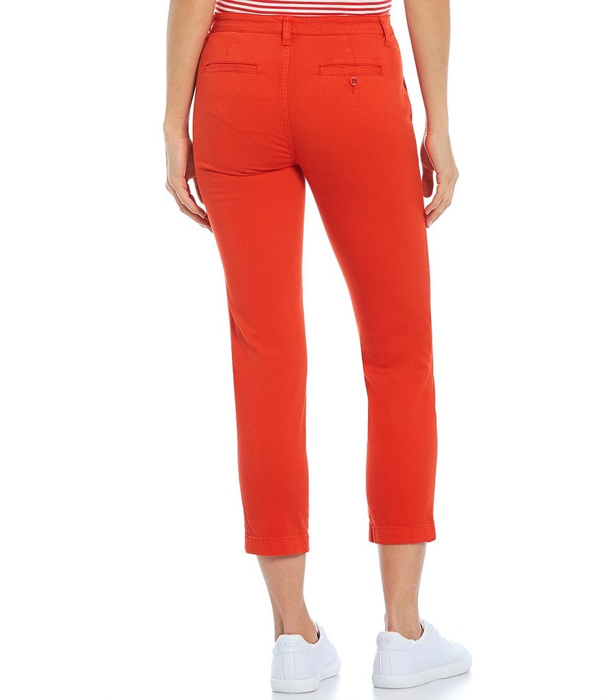 Ruby Rd. Petite Size Double Face Stretch Embellished Hem Capri Pants
