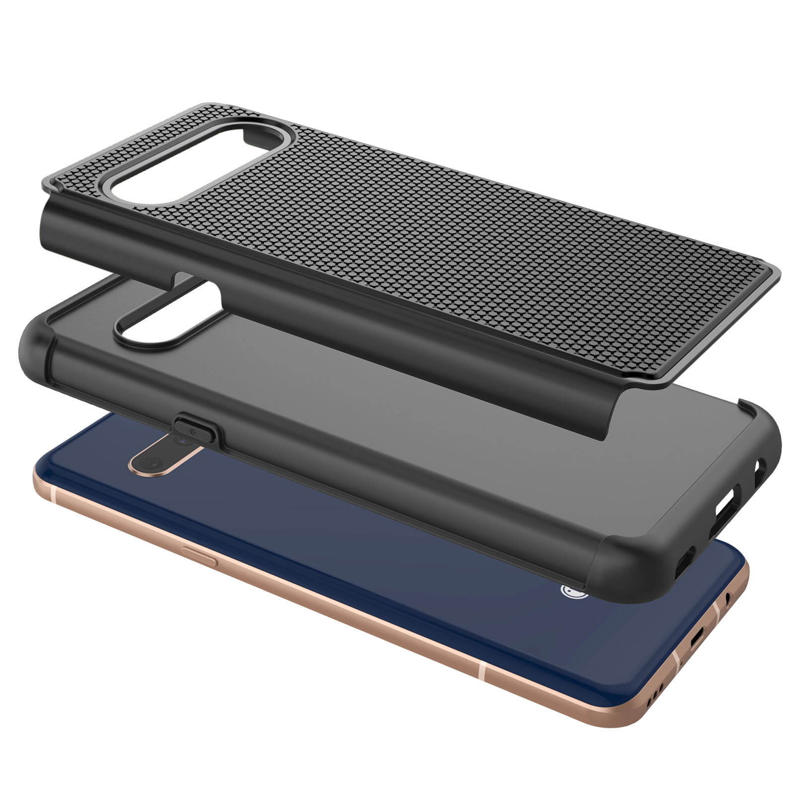 Moshi Vitros Clear Case for iPhone 11 - For Apple iPhone 11 Smartphone - Clear, Raven Black - High Gloss