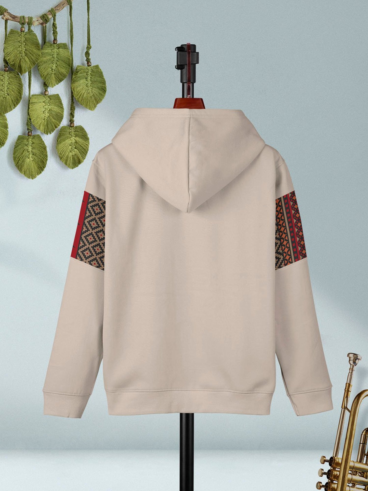 HELLCAT Kids Beige Printed Full Sleeves T-Shirt