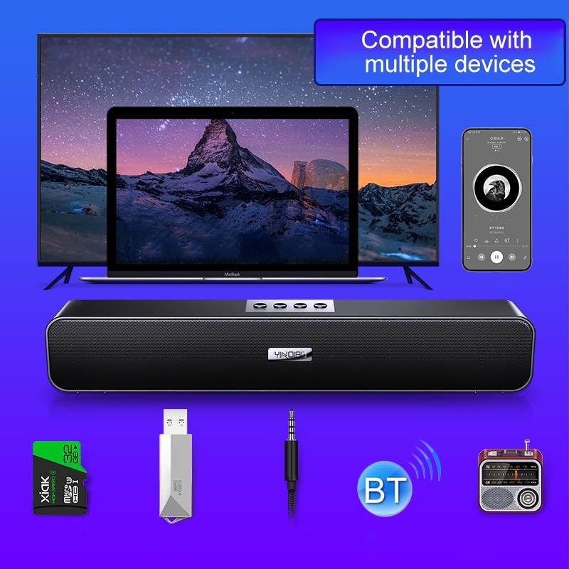 Bluetooth Speaker, 5.0 Smart Subwoofer Computer Wireless Bluetooth Speaker, Bluetooth Standard Version