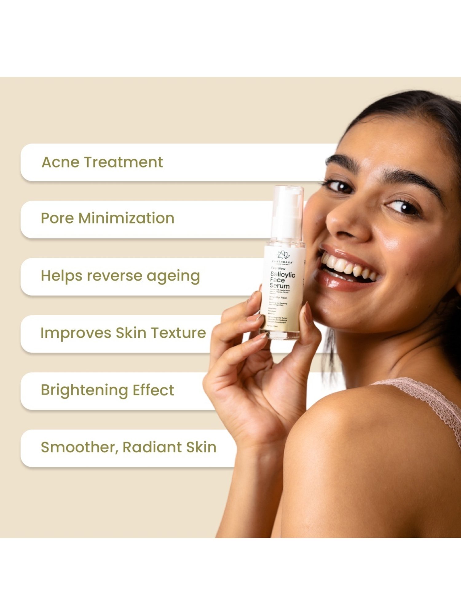 Earthraga Feel New Salicylic Face Serum - 30 ml