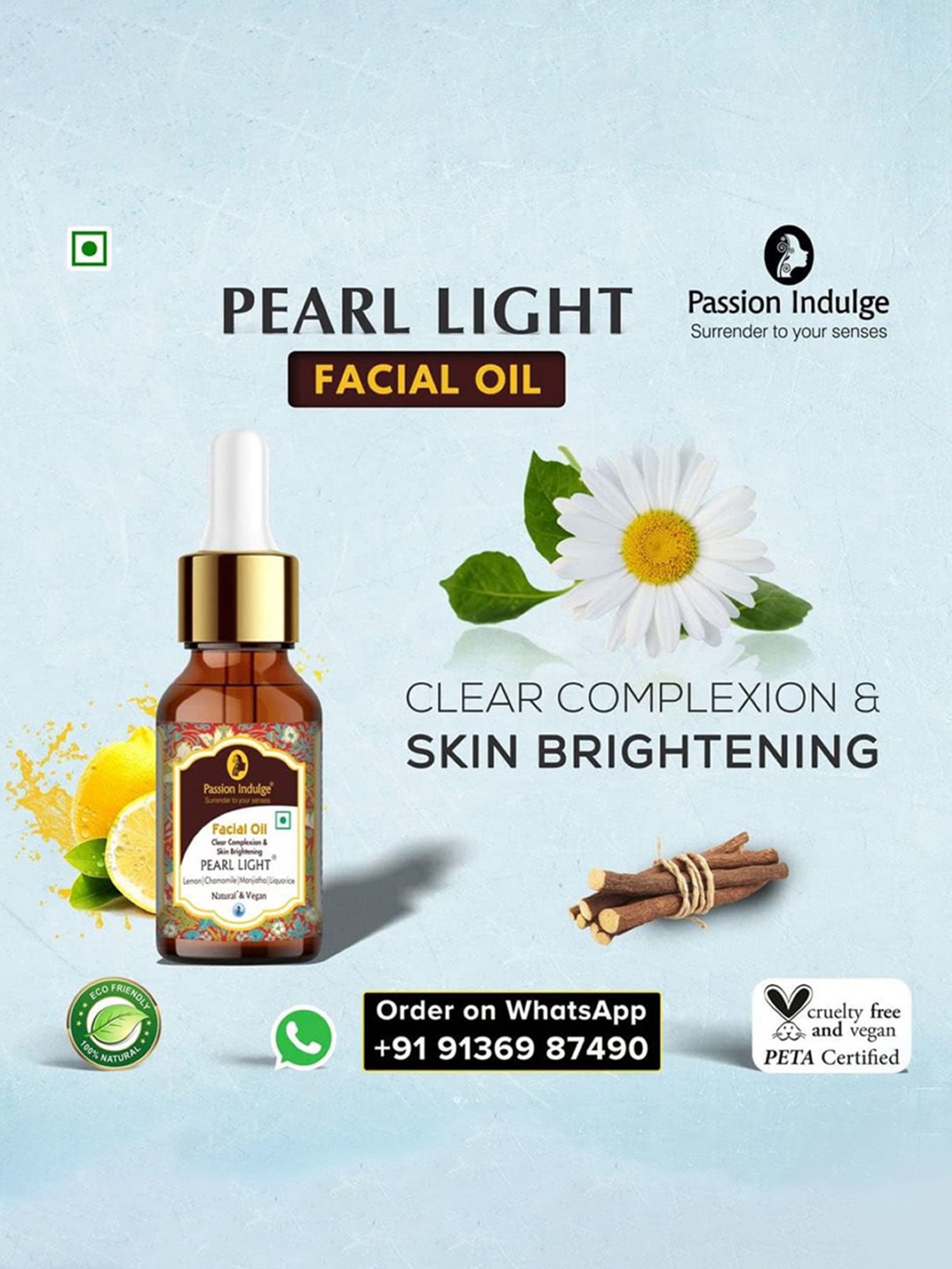 Passion Indulge Pearl Light 7 Star Skin Brightening Silver Facial Kit