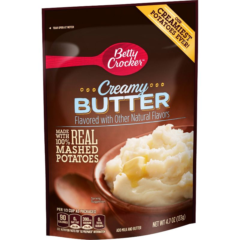 Betty Crocker Mashed Potato Homestyle Creamy Butter Pouch 4.7oz